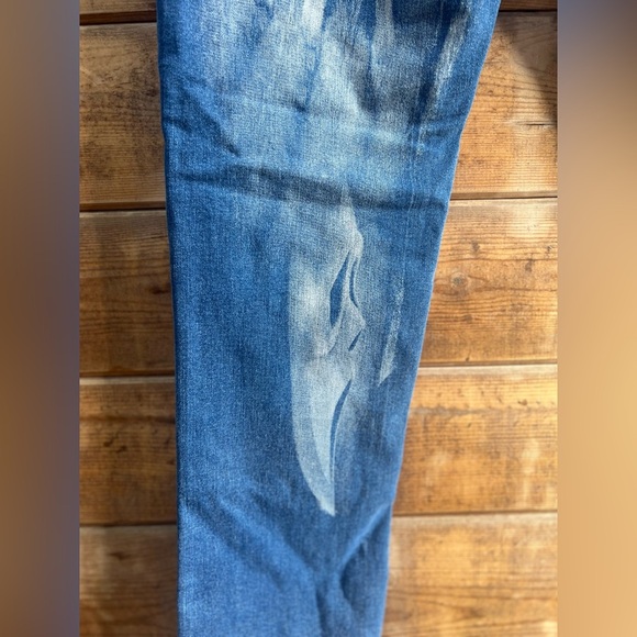 💀 Custom Airbrushed Halloween Skull Themed Jeans – Size 35 💀 High Rise w/Stretch - Picture 9 of 10